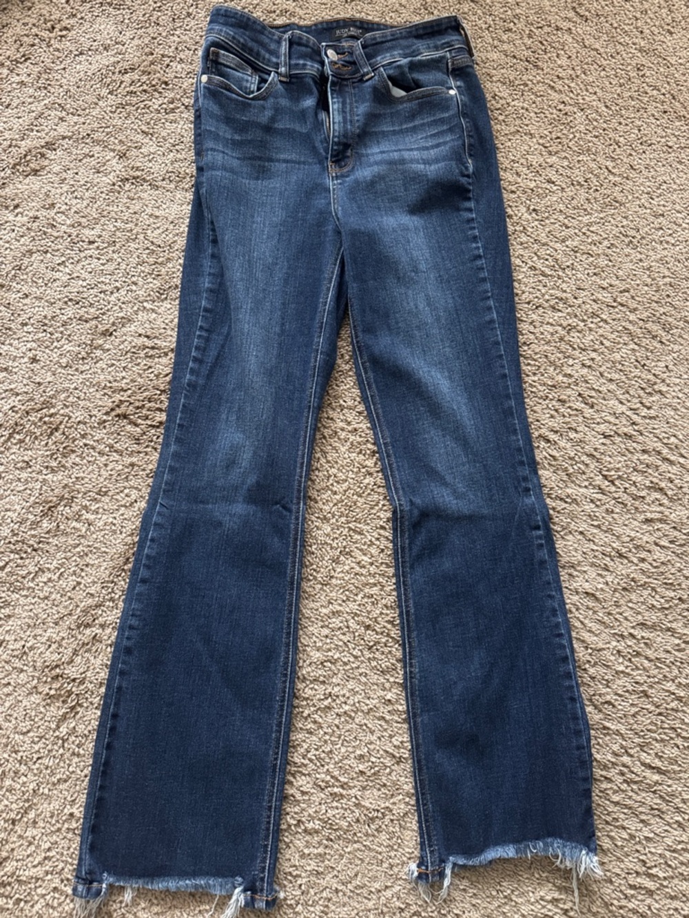 Judy Blue Dark Blue Wide Leg Jeans
